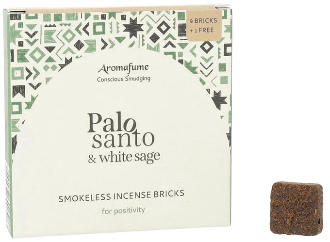 Aromafume wierookblokjes Palo Santo & Witte Salie - 2 cm x 2 cm