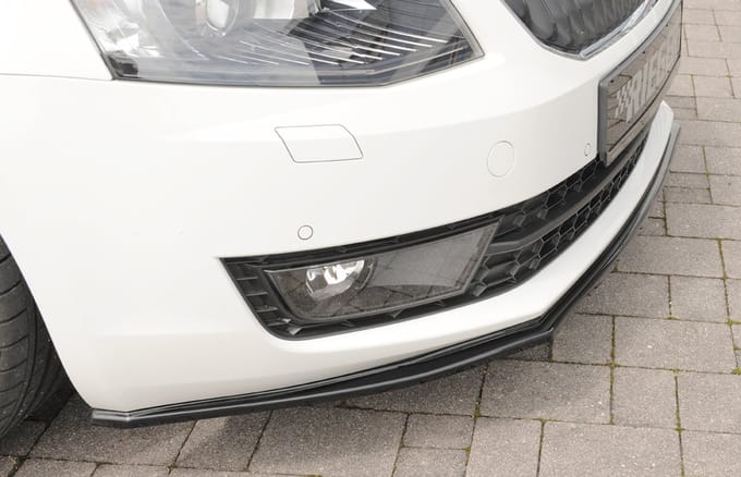 RIEGER - PERFORMANCE FRONT LIP - SKODA OCTAVIA 5E PRE FACELIFT - GLOSS BLACK