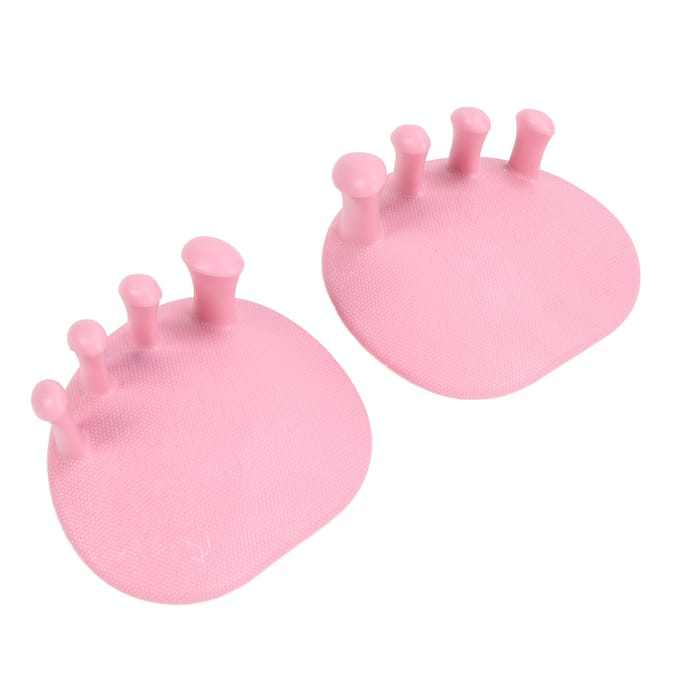 2pcs Toe Separator Large Friction Force 30 degrees  Meniscus Soles Dot Grid Design Portable Practical Body blauw