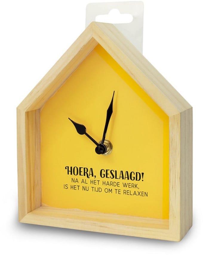 Klok - Huisje - Geslaagd