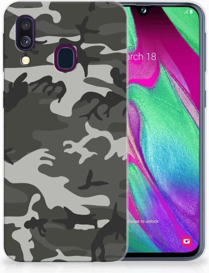 Samsung Galaxy A40 TPU bumper Army Light