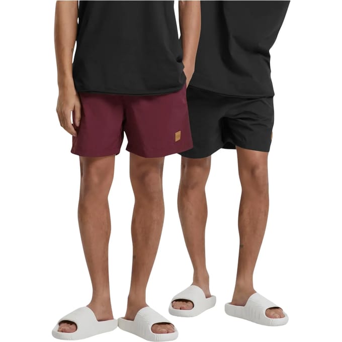 Urban Classics Block zwemshort, set van 2 PP1026