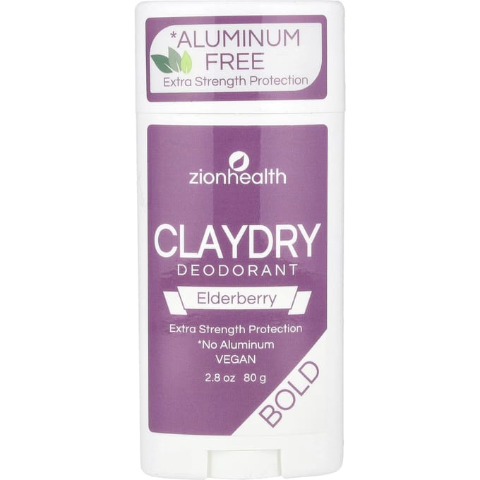Bold, Claydry Deodorant, Vlierbes, 2.8oz(80G) pink