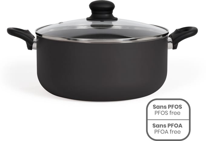 Kookpot Livoo Zwart Ø 24 cm 4 L