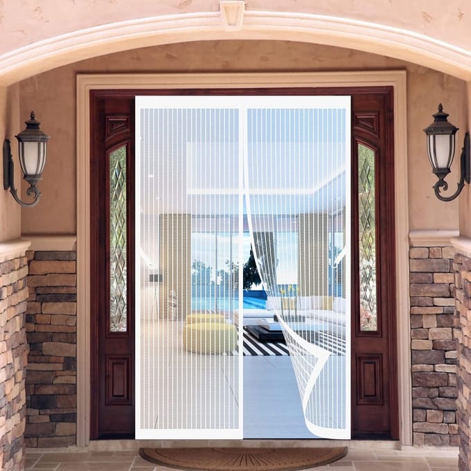 Vliegenhor Deur Magnetisch 65x245cm - Automatisch Sluitend Voor Openslaande Deur en Balkon