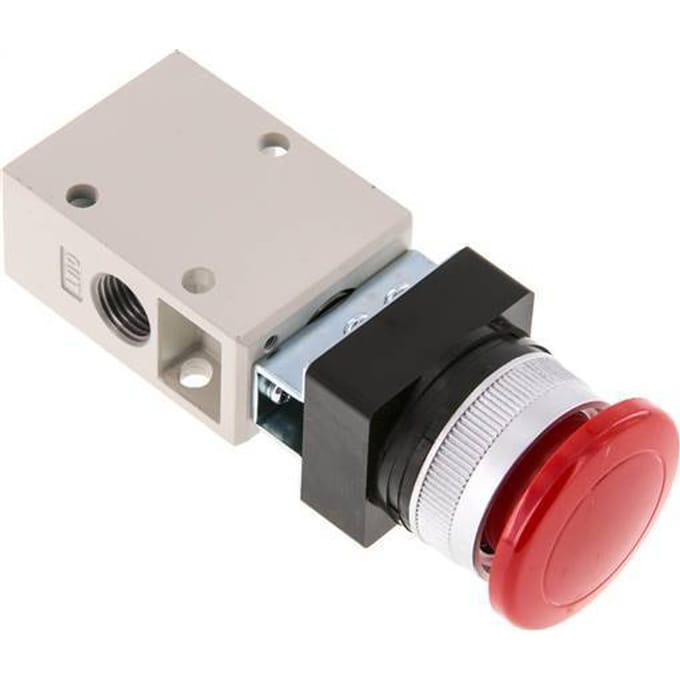 3/2 G1/4'' Handbediend Ventiel Rood 0-8bar/0-112psi YPC