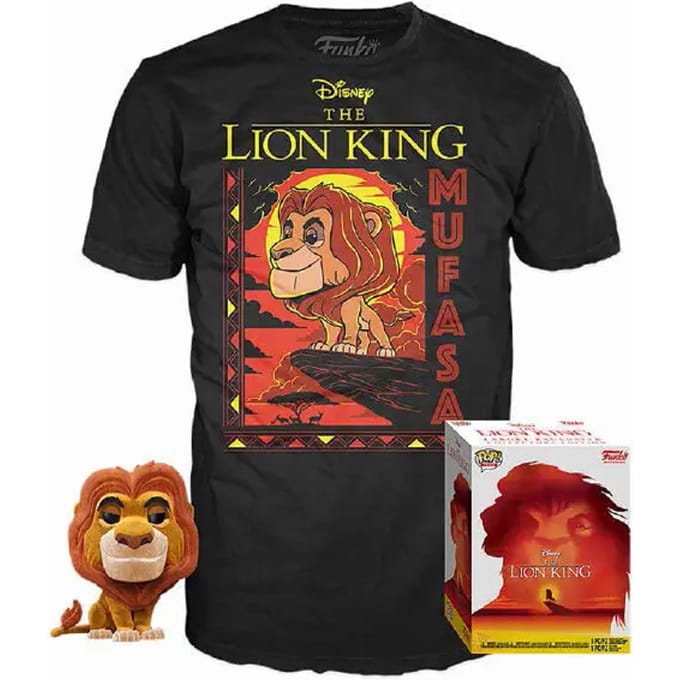 Funko Pop! & Tee Box: Disney The Lion King - Mufasa (Size M)