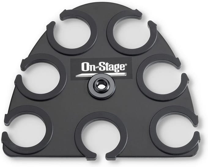 Multi Microfoonhouder voor 7 Microfoons - Compact en Lichtgewicht