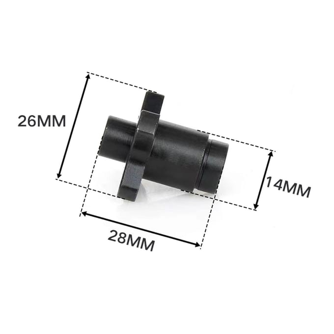 Metalen Sperdifferentieel Spoel Differentieel Sper Differentieel Vervanging voor Axial RBX10 Ryft 1/10 Afstandsbediening zwart