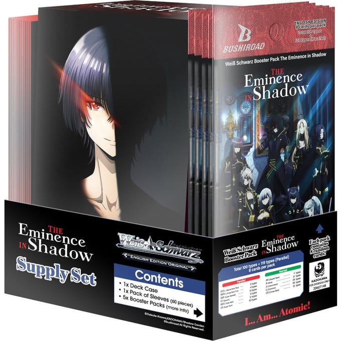 Weiss Schwarz Trading Card Game Supply Set: The Eminence in Shadow