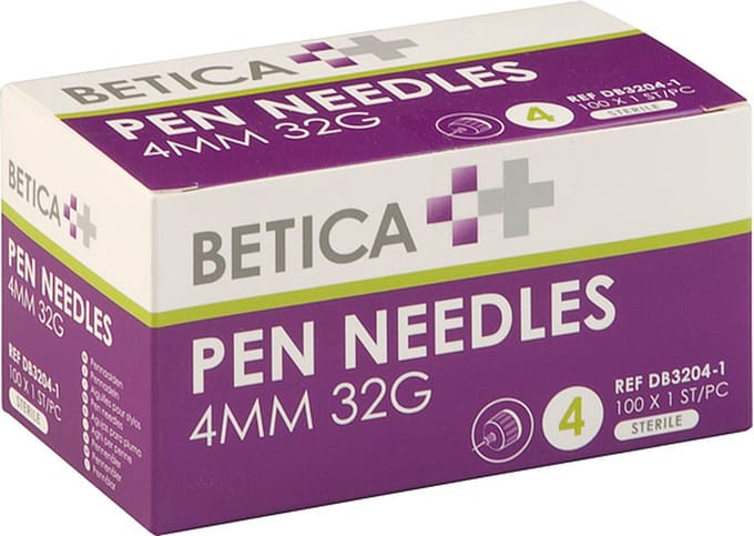 Betica pennaalden - 4MM x 32G - 100 stuks