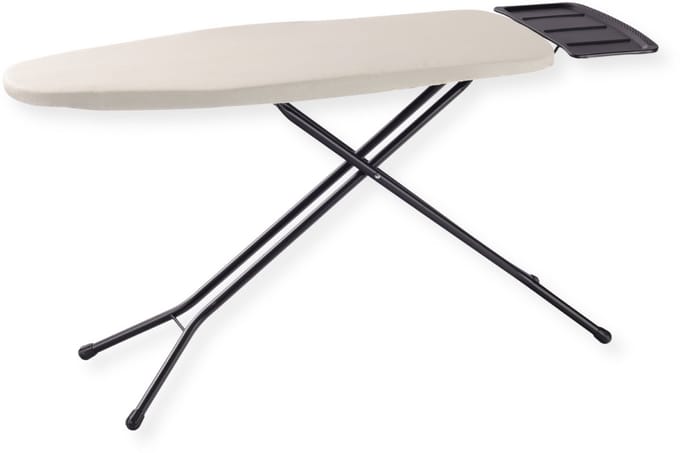 SensaHome Strijkplank – Inklapbare Strijktafel met Stoomunithouder – 110×33cm – Taupe