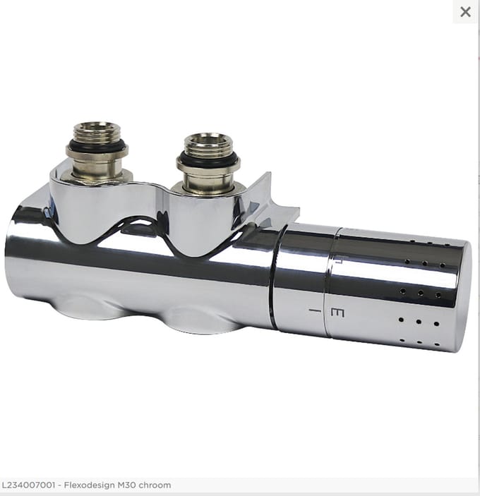 Comap Flexodesign H-blok set met insert 1/2" chroom.