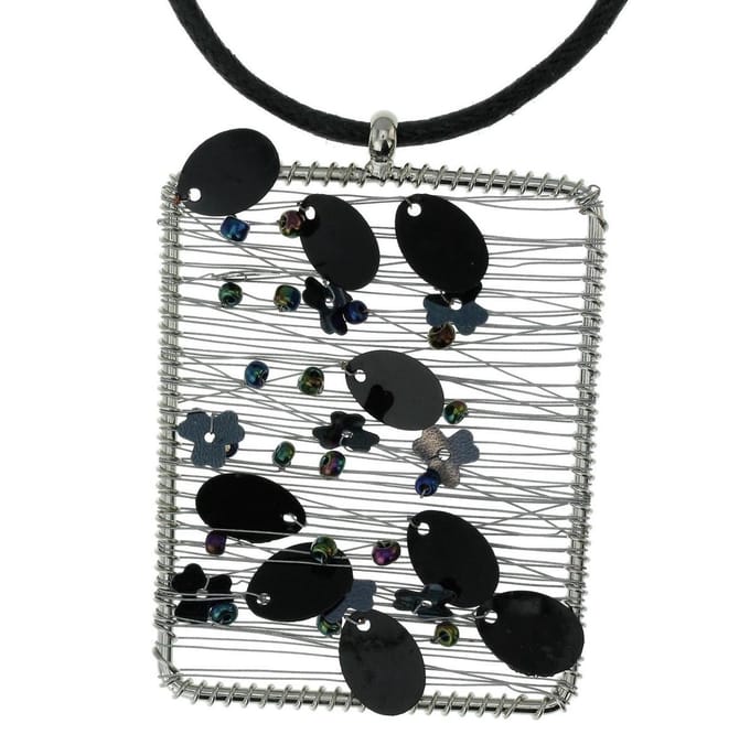Behave Ketting Zwart - Hanger met Lovertjes - 40 cm