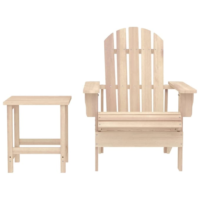 vidaXL - Tuinstoel - Adirondack - met - tafel - massief - vurenhout