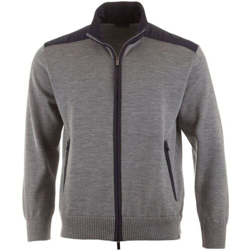 Paul & Shark Vest Typhoon Re4x4 Soft Cool Touch Wool Full Zip Quiet Shade / male