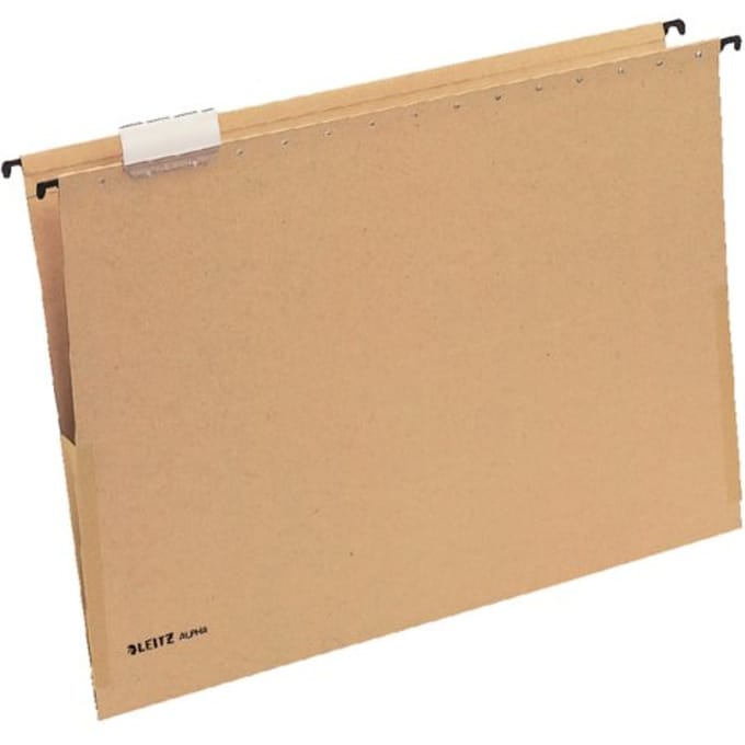 Leitz Alpha® A3 Hangmap met Balg - 25 Stuks - V-bodem - Natuurbruin