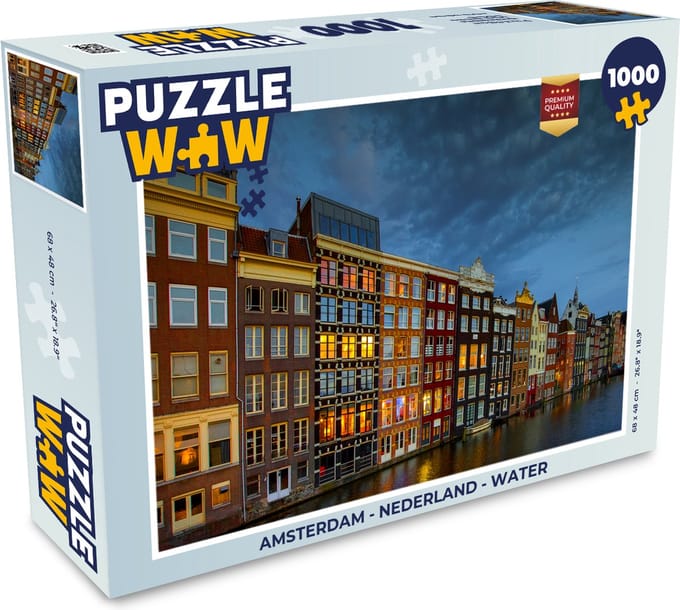 Puzzel Amsterdam - Nederland - Water - Legpuzzel - Puzzel 1000 stukjes volwassenen