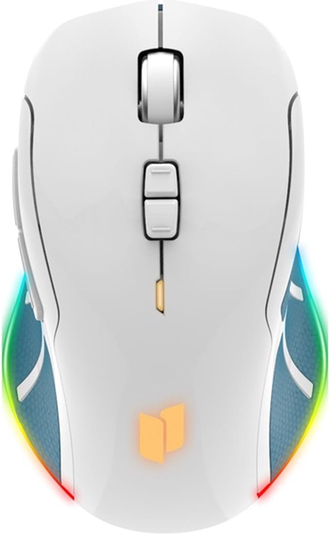 Draadloos muis - RGB LED verlichting - Draadloze computermuis - Wireless | Wit G-536