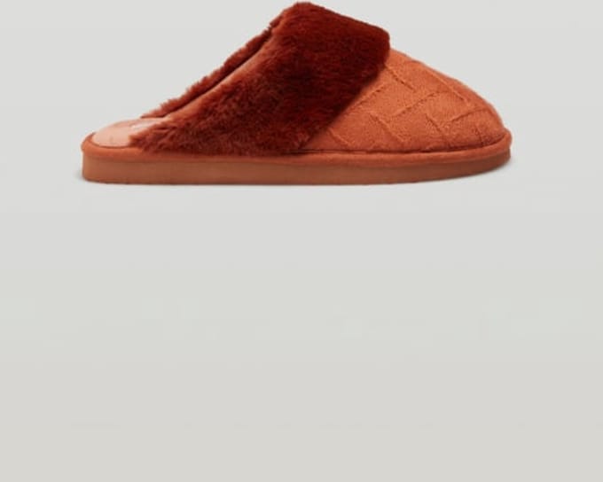 Dames sloffen | extra warm | bruin rood | kwaliteit YM