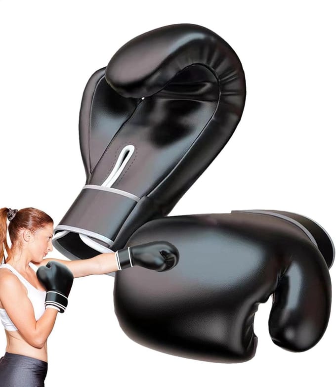 Bokshandschoenen - Sparring handschoenen - Training en sport - Duurzame constructie - 10oz - Zwart