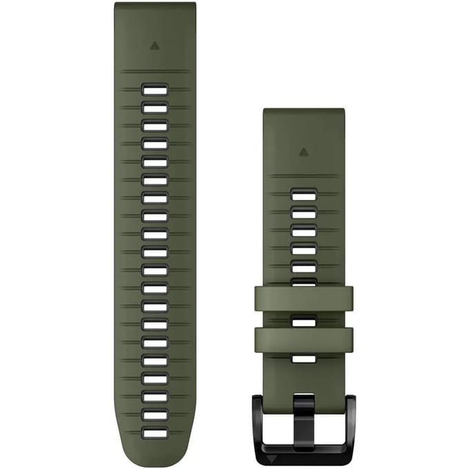Garmin QuickFit® Siliconen bandje - Garmin 22 mm aansluiting - Moss / Graphite