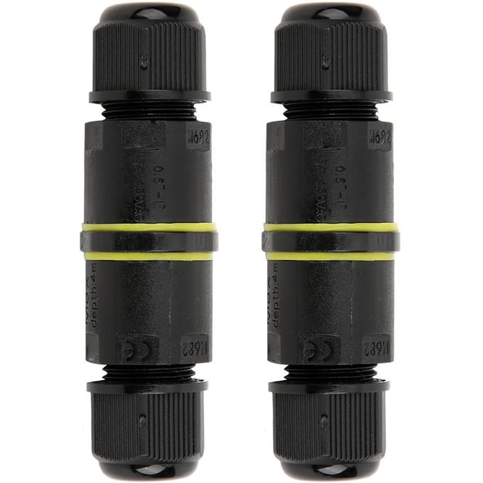2 Stuks Outdoor IP68 Waterdichte 3 Pin Junction Box Elektrische Kabel Draad Connector Accessoire