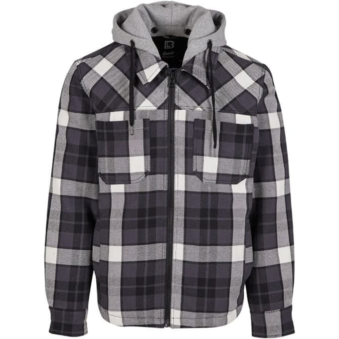 Brandit Tussenseizoensjas - Heavy Twill Jacket - M tot XXL - voor Mannen - zwart-wit