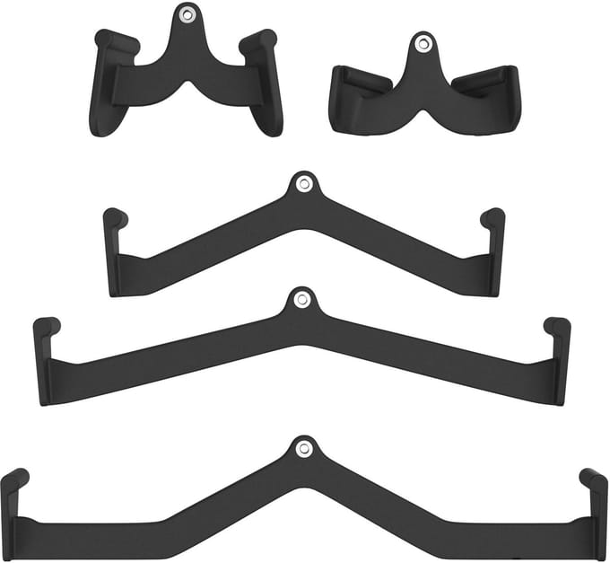 Tunturi Platinum foam grip set - 5 stuks - Zwart