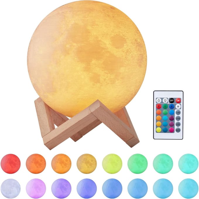 CLVP® Maanlamp - Nachtlamp - Maan Lampje - Taffellamp LED