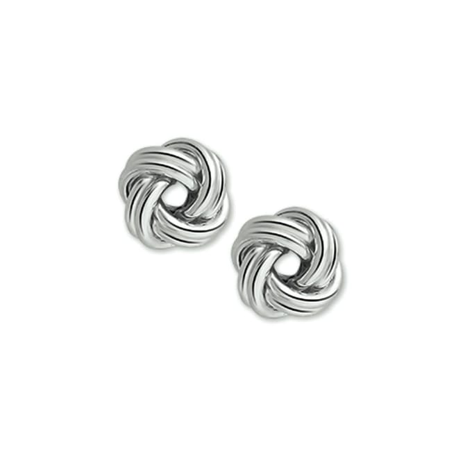 TFT Oorknoppen Knoop Zilver Gerhodineerd Glanzend 7 mm x 7 mm