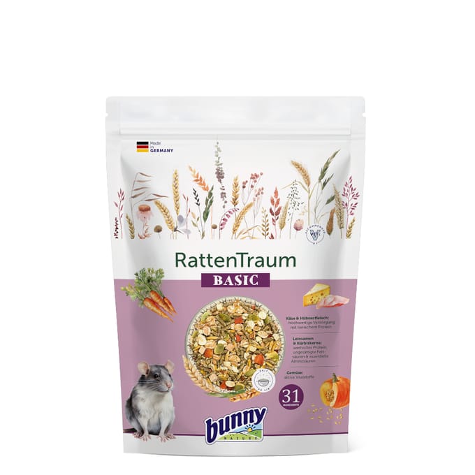 2x500g Bunny Ratten Droom Basic voor knaagdieren
