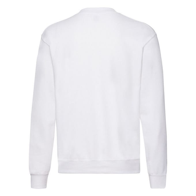 Fruit of the Loom Heren Classic Heather Raglan Sweatshirt (Wit)