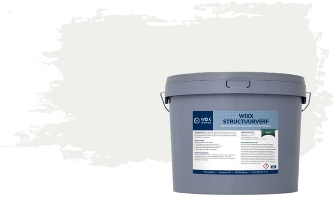 Wixx Structuurverf Mat - 10L - 10L - RAL 9016 | Verkeerswit