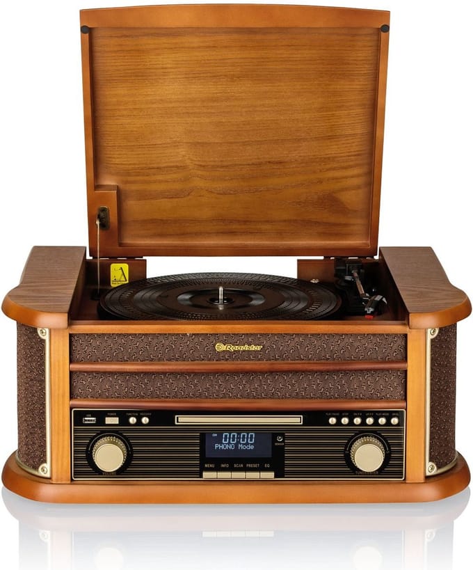 Roadstar HIF-1993D+BT - Platenspeler DAB met Bluetooth - Bruin