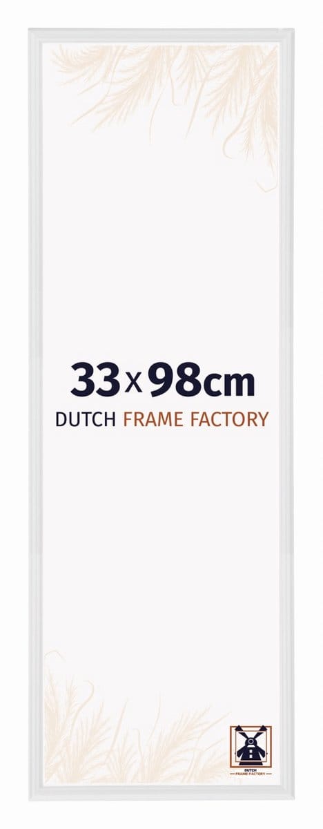 Fotolijst 33x98 cm - Kunststof - Wit Hoogglans - Angers