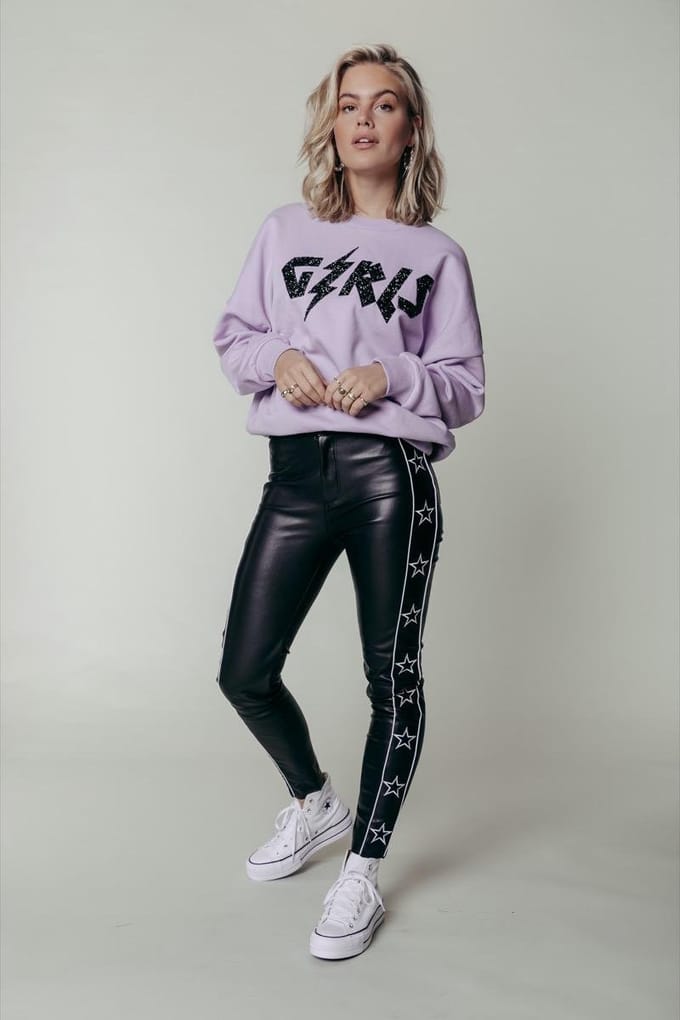 Colourful Rebel Chloe Star Broek Zwart Dames - S