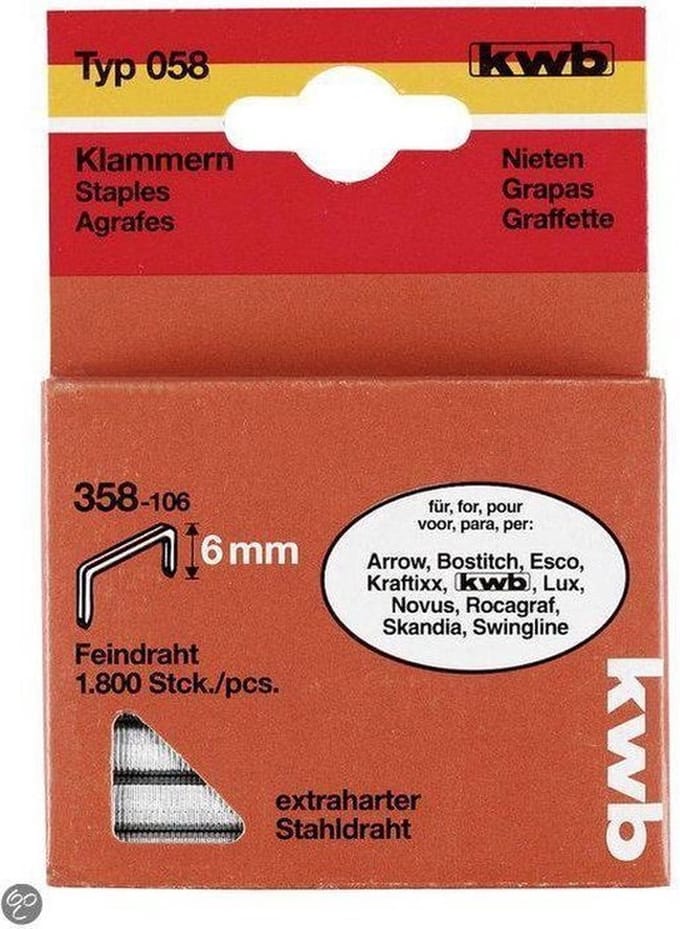 KWB Nieten Hard Type 058C - 8 mm - 1400 Stuks