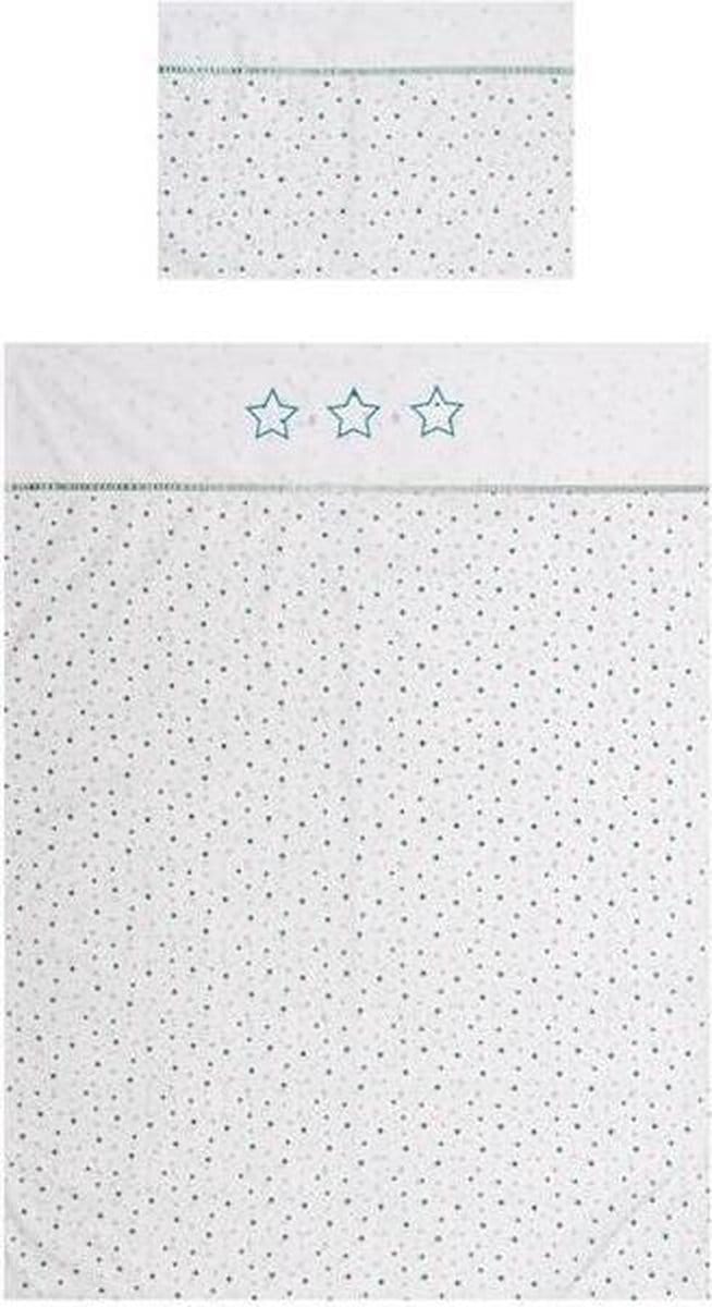 Briljant Baby Dekbedovertrek Don - Turquoise - Junior (120x150 cm + 1 sloop)