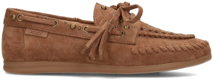 POSH by Poelman Taylor Dames Loafers - Cognac