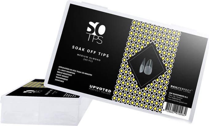 NailPerfect UPVOTED Soak Off Tips Medium Almond 240st