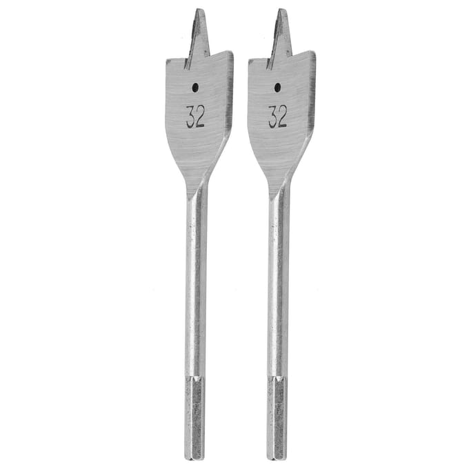 2 stuks Platte Houtboor Set Spade Boring Houtbewerking Gatopening Boorgereedschap 32mm