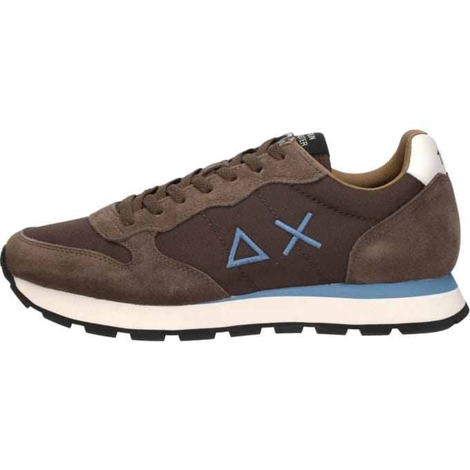 SUN68 Tom Solid Sneakers Laag - Donkerbruin - Maat 41