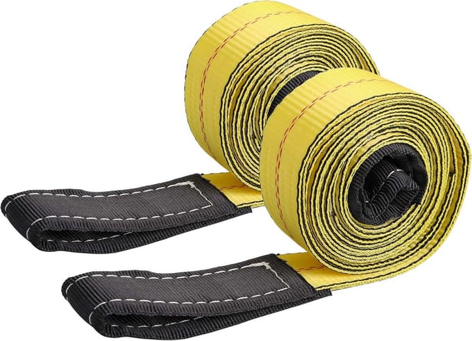 Set van 2 Stevige Nylon Tilbanden voor Zwaar Tillen en Berging - 3m x 5cm