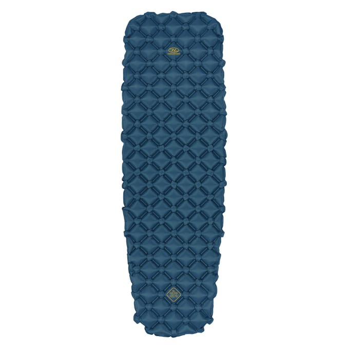 Highlander opblaasbare slaapmat NAP-PAK XL - R-waarde 1,5 - Blauw