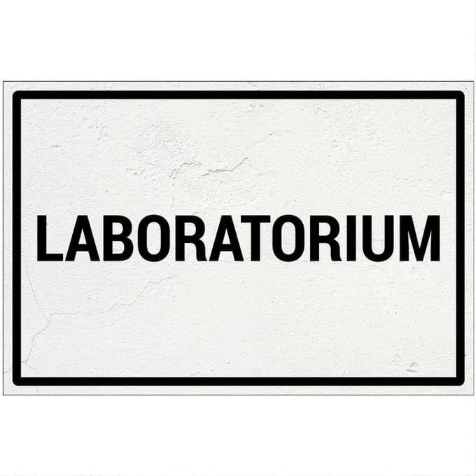 Laboratorium bord | Forex Re materiaal | 45 x 30 cm