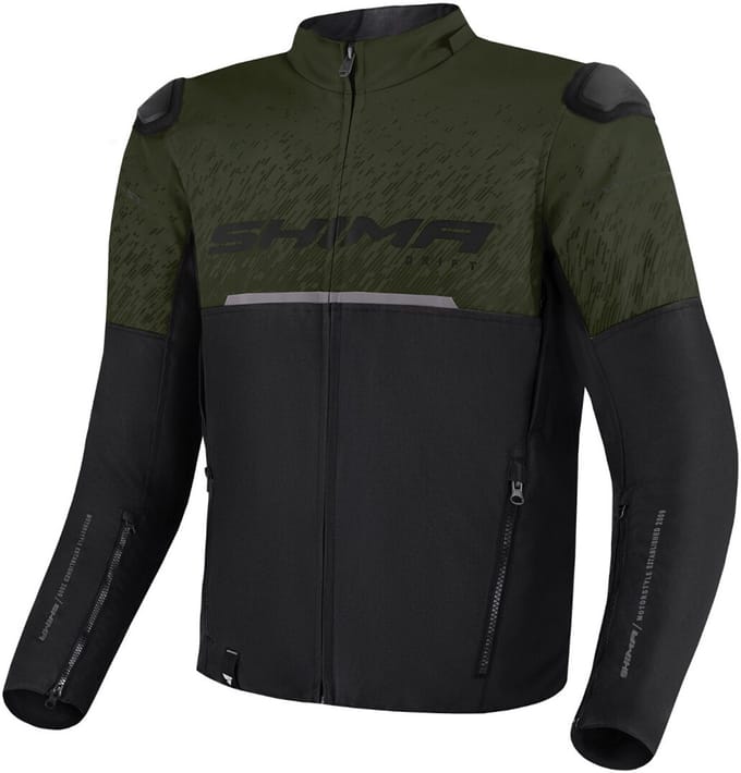 SHIMA Drift Zwart Green Textiele Motorjas - Jas