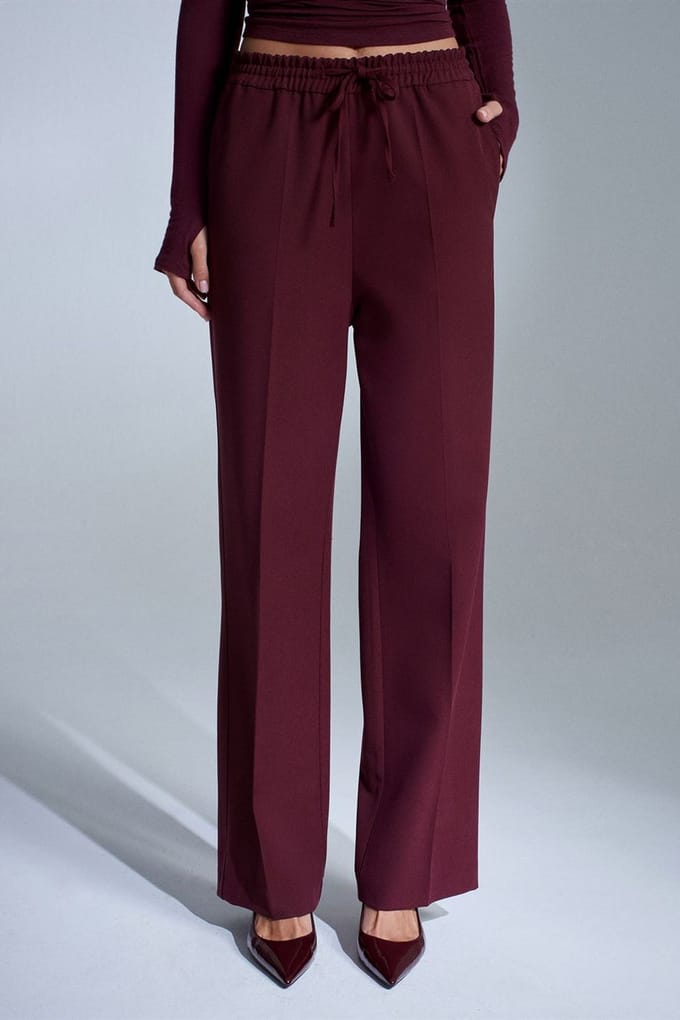 Dames Rechte Crepe Broek