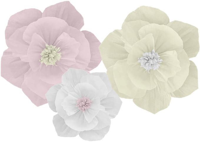 Tafeldecoratie - Flower Set - Playful Powder - 3 stuks