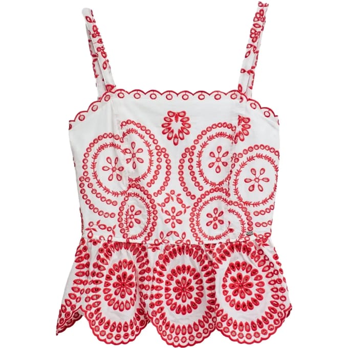 Dames top in Engelse borduurkwaliteit Salsa Jeans